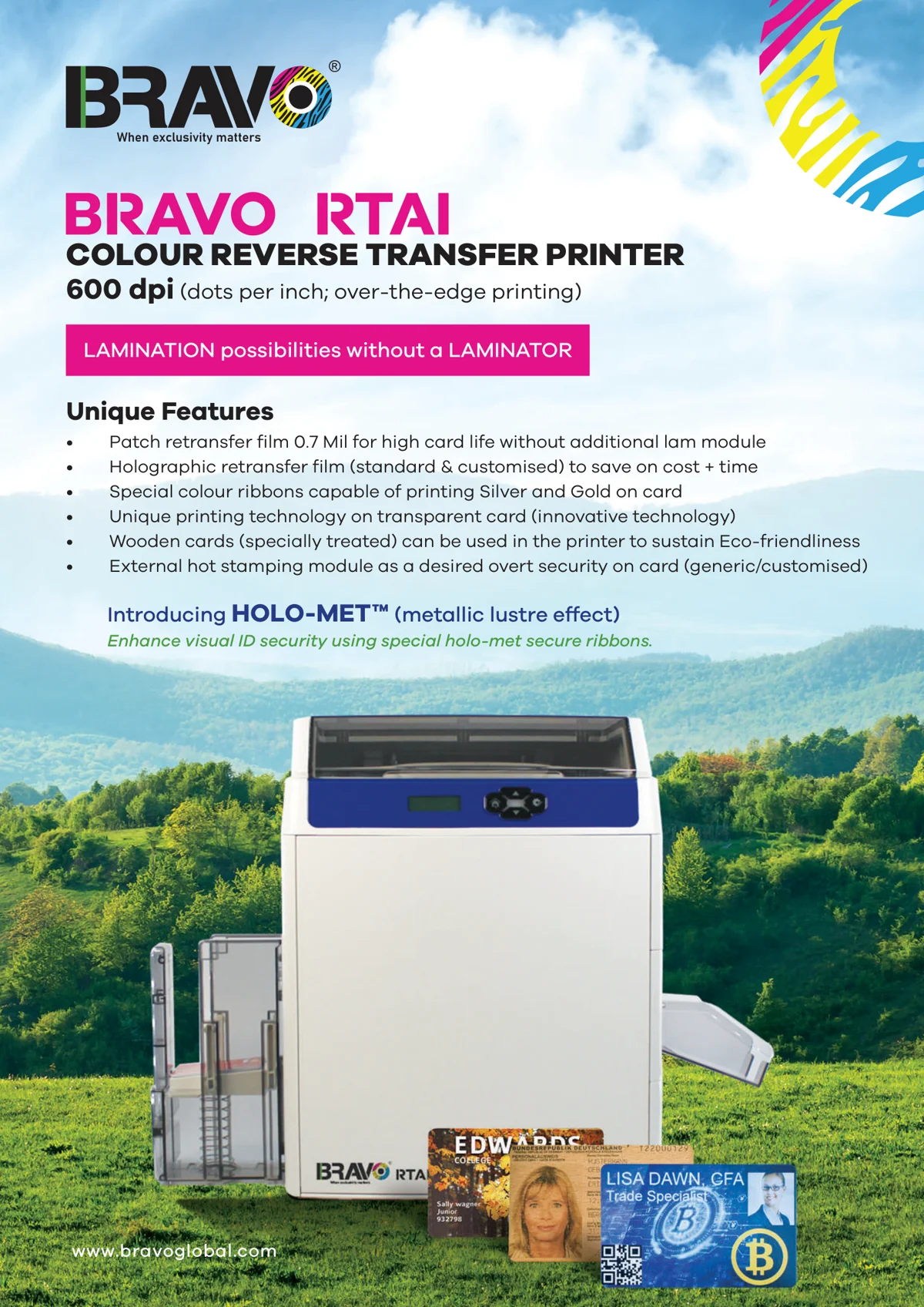 Bravo RTAI retransfer card printer — Sahara UAE