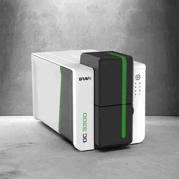 Bravo DC 3300 direct-to-card printer — official product photo, bravoglobal.com